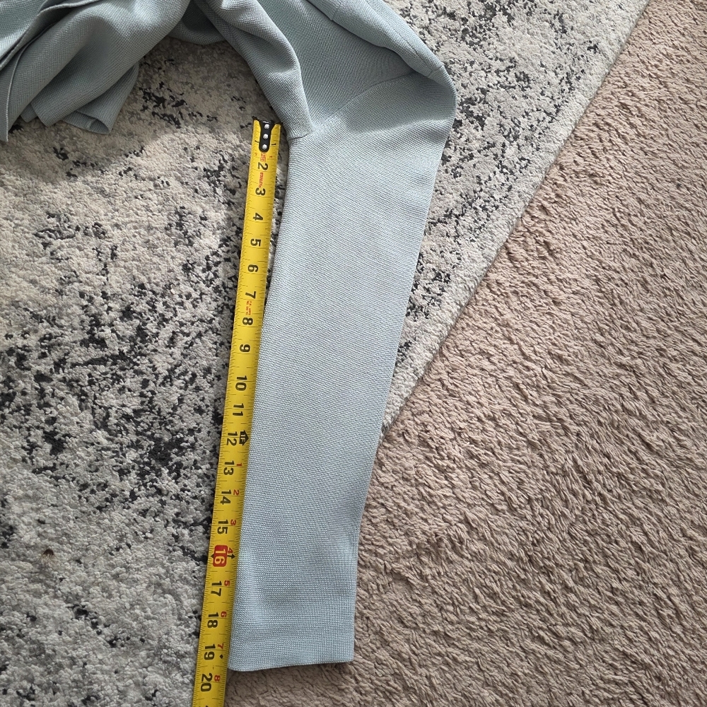 Eileen Fisher Silk Blend Cardigan Womens M Light Sea Green Preppy Coastal - Picture 12 of 12